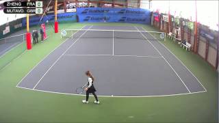 ZHENG FRA  MUTAVDZIC GBR  Open Super 12 Auray Tennis [upl. by Enelrihs]