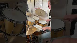 Paradiddle combination slow to fast around the drums using single double and triple paradiddle [upl. by Sykleb]