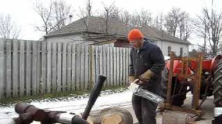 how to split firewood Stihl chainsaws 048 ms361 Muffler mods [upl. by Raamal378]