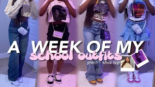 A WEEK OF MY SCHOOL OUTFITS ☆ grwm’s school vlog’s chitchat ootd’s…etc [upl. by Enaled]