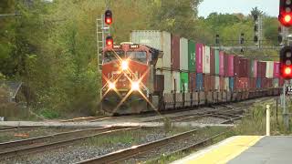 CN Train 186 Eastbound October 14 2024 [upl. by Hgiellek244]