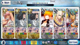 FGO NA Fairie Knight Cup 90 3rd Rotation 3T  6 Slot  No Swap Setup [upl. by Vitus]