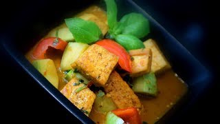 Tangy Tofu Lime Curry  Chinese Style Recipe [upl. by Ayital]