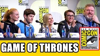 GAME OF THRONES Comic Con Panel Part 1  Sophie Turner Iwan Rheon Kristian Nairn amp Season 7 News [upl. by Nosille]