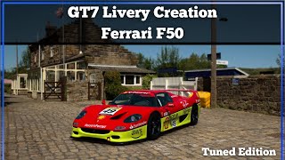 GT7 Livery Creation  Ferrari F50 [upl. by Peria]