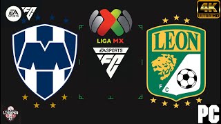 MONTERREY VS LEON  LIGA MX FC 24 [upl. by Hotze619]