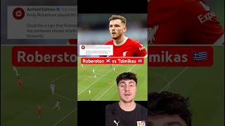 Roberston vs Tsimikas liverpool premierleague leftback Roberston Tsimikas [upl. by Hertzfeld945]