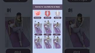 Exercise To Lose Belly Fat at Home🏠 bellyfat exercise workout weightloss loseweight fitness [upl. by Nylirad]