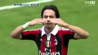 MilanNovara 21 Goal Pippo Inzaghi 13052012 HD [upl. by Kyla160]