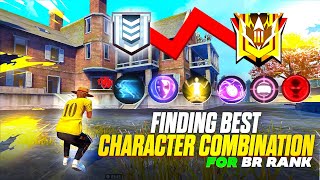 Finding best character combination for br rank grandmaster  br rank push tips and trick  MONU KING [upl. by Znieh]