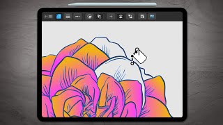 Vector Flood Fill Tool Affinity Designer iPad [upl. by Jone]