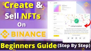 How to Create amp Sell NFTs On Binance  StepbyStep Guide For Beginners HINDI 2023  NO GAS FEE [upl. by Neirad]