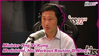 Minister Ong Ye Kung His Exercise Routine Fav Song Medishield amp More  The BIG Show [upl. by Rufina753]