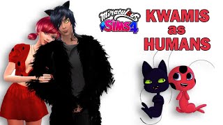 Sims 4🐞Miraculous Ladybug KWAMIS as HUMANS [upl. by Notsnorb950]