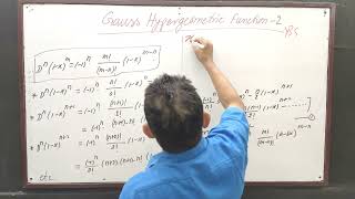 Gauss Hypergeometric Function 2 by Yogendra Bahadur Singh Chauhan [upl. by Filomena]