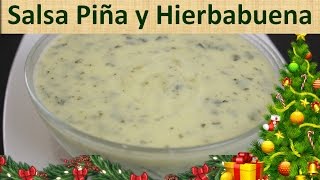 Receta De Salsa Para Acompañar Pollo o Carne  Salsa de Piña y Hierbabuena [upl. by Yesdnyl]