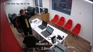 Hiwatch IPCB140 amp IPCD140 Sample Footage Hikvision [upl. by Ruscher]