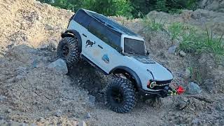 TRX4 White Ford Bronco RC Scale 110 Off Road Adventure Trip [upl. by Carlstrom]