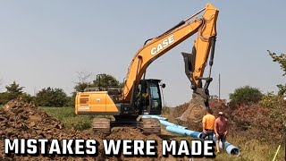 We had to move our pipe that was already backfilled [upl. by Launce]