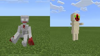 SCP096 vs SCP173 in Minecraft PE [upl. by Venu540]