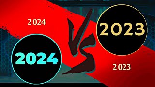 Shadow Fight 2  2024 vs 2023 Happy New Year Shadow Fighters [upl. by Helbonna]