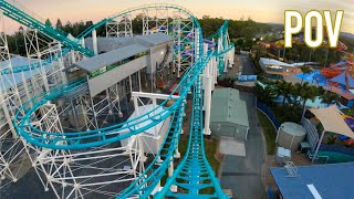 Gold Coaster Front Row POV Dreamworld Australia Arrow Custom Looper [upl. by Ettegirb]