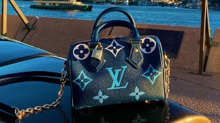 Louis Vuitton Speedy 20 Bandouliere review and mini shopping vlog [upl. by Seiuqram]