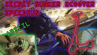 TOP SECRET Long scooter ride through Underground London Bunker SPEEDRUN ABSEIL [upl. by Ubana]