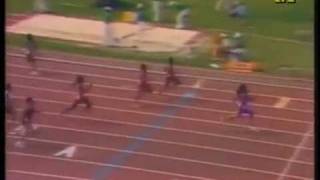 Record du monde du 100m féminin  Florence GriffithJoyner 10quot49 Indianapolis 1988 [upl. by Yerhpmuh388]