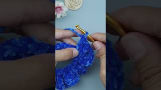 shorts MAKE a Crochet Scrunchie in 5 Minutes with ViVi Berry DIY [upl. by Corbie853]