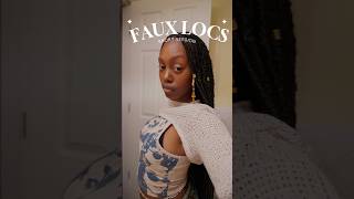 Knotless Faux Locs tutorial 😍😍😍 herway fauxlocs [upl. by Berstine920]