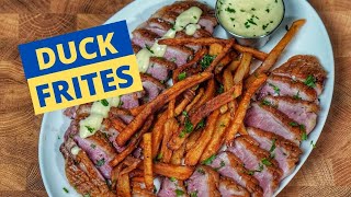 HOW TO Crispy Duck Breast Frites [upl. by Mellisent]