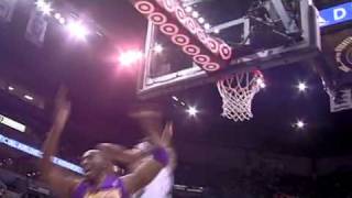 Michael Beasley blocks Kobe Bryant [upl. by Sidoeht]