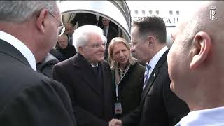 Mattarella arriva in Israele per il 75° Anniversario della liberazione di Auschwitz Birkenau [upl. by Avrom]