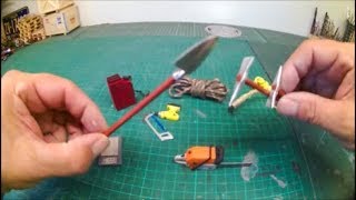 Jeep Comanche camper build shovels picks and accessories scale rc 110 crawler Part 6 [upl. by Ennirac118]