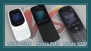 3 Of The Best Iconic Nokia REBOOT Phones Nokia 3310 Nokia 6310 amp Nokia 8110 4G Which 1 Is Best [upl. by Leelahk]