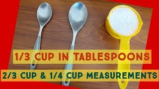 13 Cup Means How Much  How Many Tablespoon in 23 Cup  baking conversion by FooD HuT [upl. by Adnuahs253]