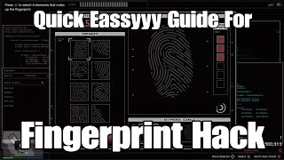 Gta Online Diamond Casino Heist Eassyyy Fingerprint Hacking Guide [upl. by Bonne]