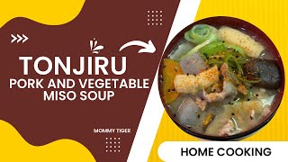 Tonjiru  Pork and Vegetable Miso Soup  Home Cooking [upl. by Niall]