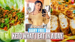 What I Eat In A Day To Lose Weight on Keto Diet LOW CARB DAIRY FREE Breakfast Lunch amp Dinner [upl. by Ahsikal]