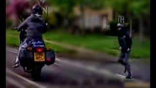 SUSPECTED MOPED THIEF HIT AND RUN [upl. by Noislla]