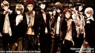 ♫ Nightcore ♫  Right Round With Lyrics Flo Rida [upl. by Smiga16]