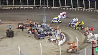 360 Sprint Car Feature Husets Speedway [upl. by Eedolem116]