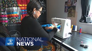 Designer in North Vancouver honoured to make ribbon skirts for others  APTN News [upl. by Walliw]