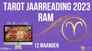 RAM TAROT READING JAARLEGGING  VOORSPELLING 2023 DOOR MIREILLE VAN RIJN [upl. by Romulus]