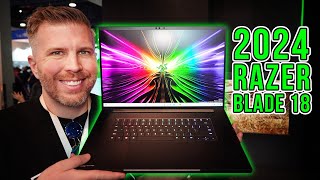 2024 Razer Blade 18 Hands On Worlds First Thunderbolt 5 and 4K 165 hz Gaming Laptop [upl. by Thomson]