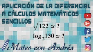 Aplicación de la diferencial de una función a cálculos matemáticos BACHILLERATO MATEMÁTICAS [upl. by Debarath]