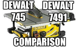 Dewalt 745 amp 7491 comparison [upl. by Keating435]