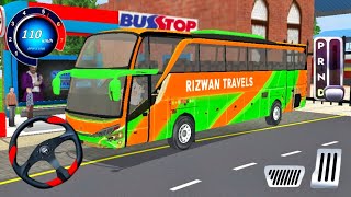 Best City Bus Coach Driving Games New Bus Driving 3D Game Bus Game  Android Gameplay [upl. by Ahouh]