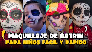 MEJORES MAQUILLAJE DE CATRIN PARA NIÑOS  FACIL Y RAPIDO PARA HOMBRE [upl. by Hoyt]